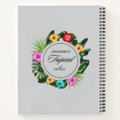 Carnet de spirale tropicale (Dos)