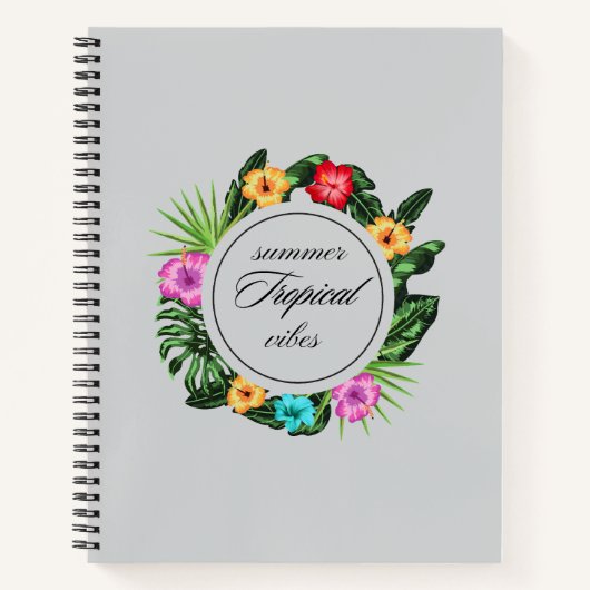 Carnet de spirale tropicale (Devant)