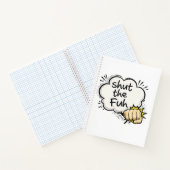 Carnet de style BD amusant "Ta gueule" (Intérieur)