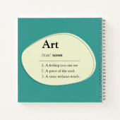 Carnet de style de dictionnaire d'art & Cahier de (Dos)