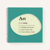 Carnet de style de dictionnaire d'art & Cahier de (Devant)