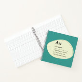 Carnet de style de dictionnaire d'art & Cahier de (Intérieur)