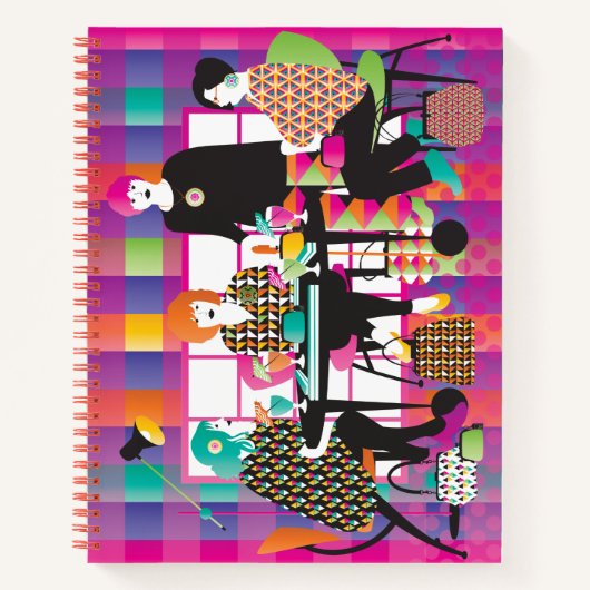 Carnet de style Mah Jongg Memphis (Devant)