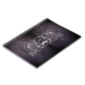 Carnet de style tatouage Goth Punk Rose (Côté gauche)
