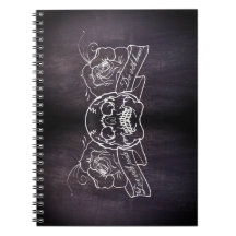 Carnet de style tatouage Goth Punk Rose