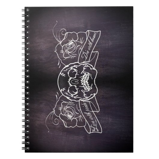 Carnet de style tatouage Goth Punk Rose (Devant)