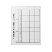 Carnet de suivi de kilométrage de véhicule (Tourné)