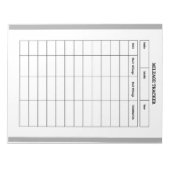 Carnet de suivi de kilométrage minimaliste (Devant)