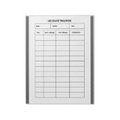 Carnet de suivi de kilométrage minimaliste (Tourné)
