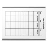 Carnet de suivi de kilométrage minimaliste (Devant)