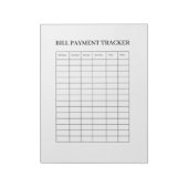 Carnet de suivi de paiement de facture simple (Tourné)