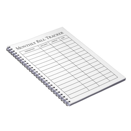 Carnet de suivi des factures mensuelles (Côté Droit)