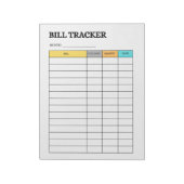 Carnet de suivi des factures mensuelles (Tourné)