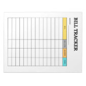 Carnet de suivi des factures mensuelles (Devant)
