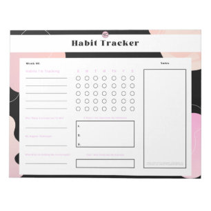 Carnet de suivi d'habitudes hebdomadaires