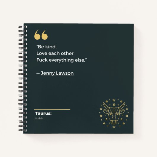 Carnet de Taurus (Devant)