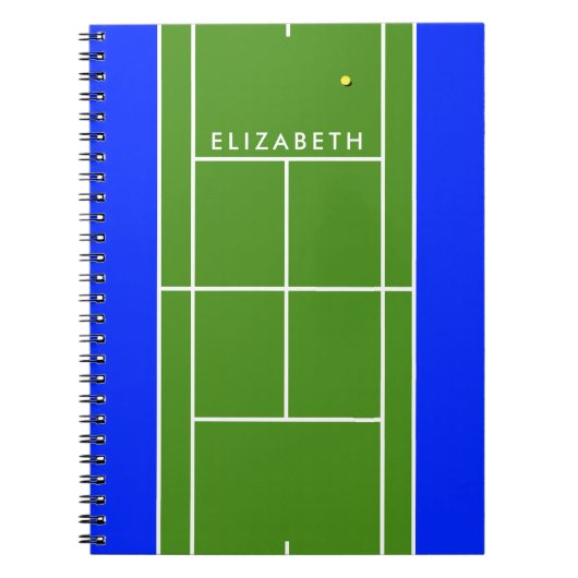 Carnet de tennis personnalisé (Devant)