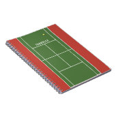 Carnet de tennis personnalisé (Côté Droit)
