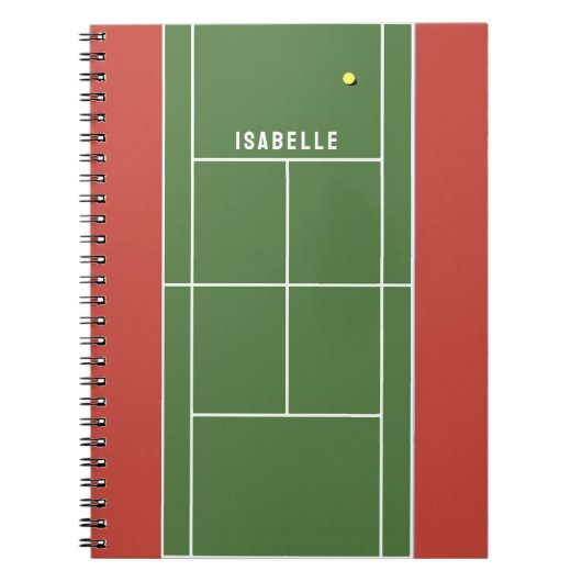 Carnet de tennis personnalisé (Devant)