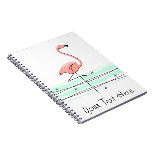 carnet de texte Flamant rose (Côté Droit)