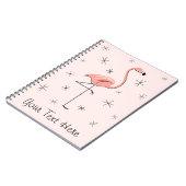 carnet de texte rose Flamant rose (Côté gauche)