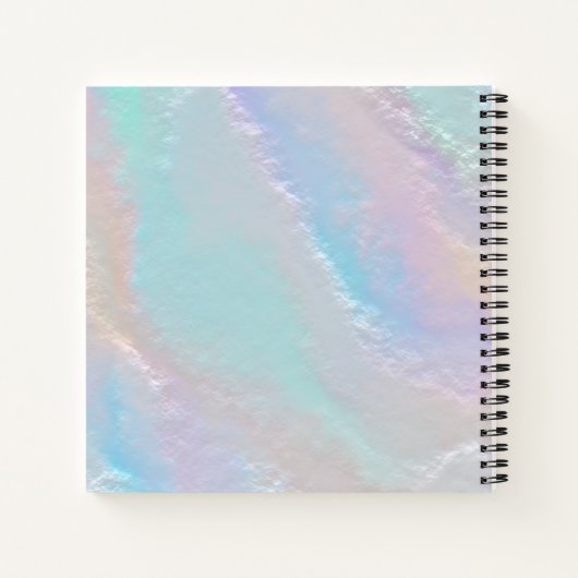 Carnet de texture arc-en-ciel Abstrait (Dos)