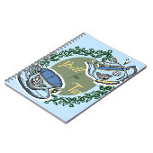 Carnet de thé bleu (Côté gauche)