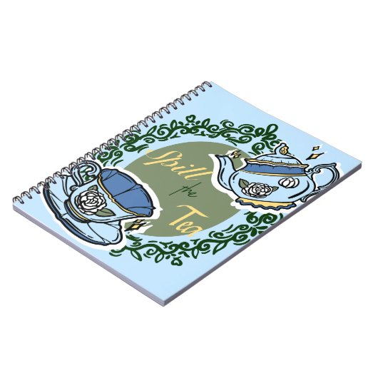 Carnet de thé bleu (Côté gauche)