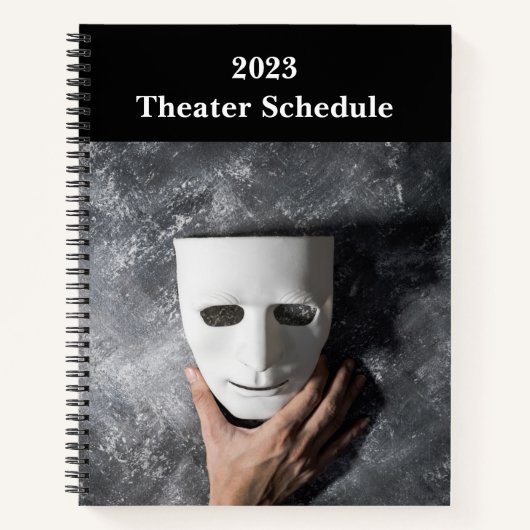 Carnet de théâtre ou de club de théâtre sur mesure (Devant)
