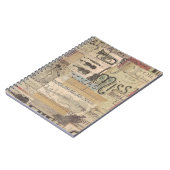 carnet de thème de musique de motif de note de (Côté gauche)