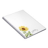 carnet de tournesol "Continuez à grandir" (Côté Droit)