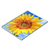 Carnet de tournesol et d'abeilles jaunes (Côté gauche)