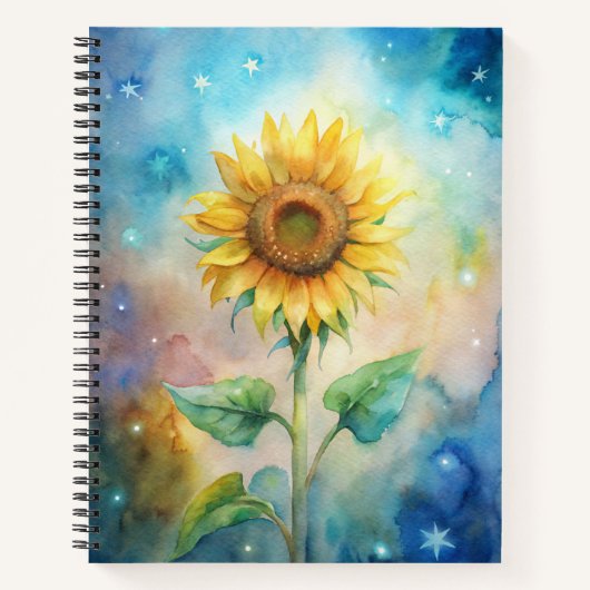 Carnet de tournesol et journaux (Devant)