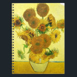 Carnet de tournesols de Van Gogh<br><div class="desc">Carnet de tournesols de Van Gogh. Peinture à l'huile sur la toile à partir de 1888. Le vase avec quinze tournesols est toujours l'une des vies actives les plus aimées de Vincent van Gogh. L'utilisation brillante des jaunes évoque tranquillement la fin de l'été. Un grand cadeau pour des fans des...</div>
