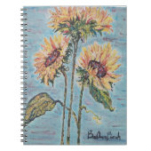 Carnet de tournesols peints (Devant)