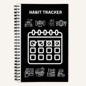 CARNET DE TRACKER HABIT NOIR (Recto)