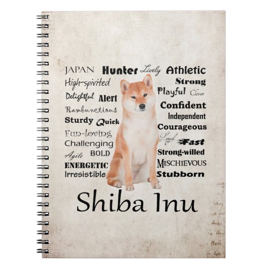 Carnet de traits de Shiba Inu (Devant)