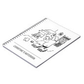 Carnet de travailleuse d'impression féminine (Côté gauche)