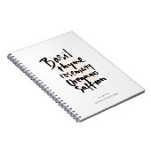 Carnet de typographie de brosse Herbes (Côté Droit)