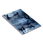 Carnet de typographie de patinage figé avec nom (Côté Droit)