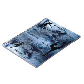 Carnet de typographie de patinage figé avec nom (Côté gauche)