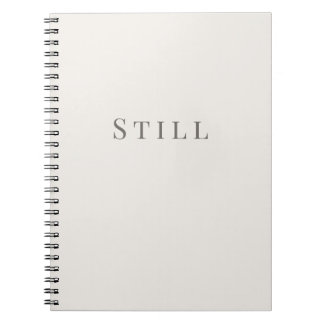 Carnet de typographie minimale Still