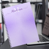Carnet de typographie violet