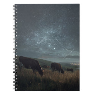 Carnet de vache cosmique Starry Field