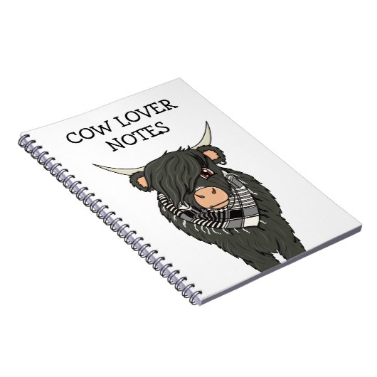 Carnet de vache Cute Kawaii Emo (Côté Droit)