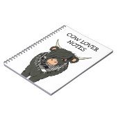 Carnet de vache Cute Kawaii Emo (Côté gauche)