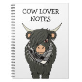 Carnet de vache Cute Kawaii Emo (Devant)