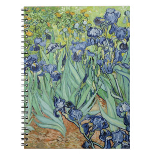 Carnet De Van Gogh toujours la vie : Vase avec des iris