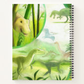 Carnet de vie de Dinosaur préhistorique vert de la (Dos)