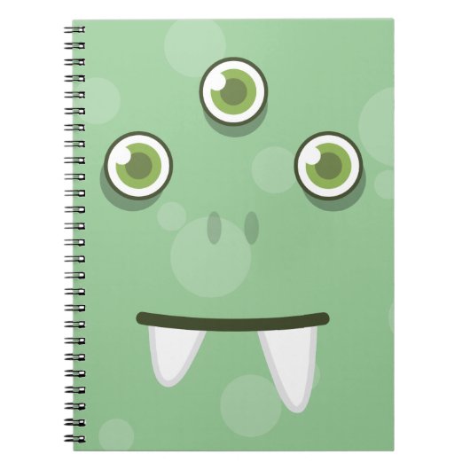 Carnet de visage de Monster Vert (Devant)